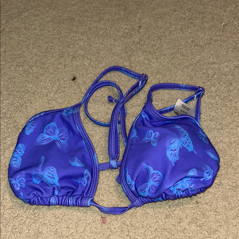 Wild Fable Blue Bikini with Butterfly Design